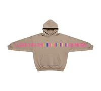 Générique Hoodie Enfant Ado I L0ve You This Much Hoodie Cadeau Saint Valentin Enfant Sweat à Capuche pour Enfantssweat à Capuche Multicolore Taille 2-14 Ans (Khaki, 4-5 Y)