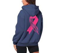 Générique Hoodie Femme Octobre Ruban Rose Sensibilisation Cancer du Sein, Pull capuchonné Symbolique Lutte Mammaire, Signification Profonde