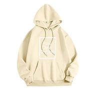 Générique Hoodie Femme Sweat à Capuche Personnalisable Pull Oversize Personnalisé Casual Pullover Sweatshirt avec Poche Hoody Pulls Manches Longues Sweat-Shirt Vetement Automnes et Printemps