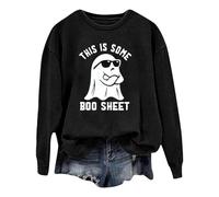 Générique Hoodie Halloween Gilet Femme Deguisement Vampire Pull Capuche Sweat Rose Veste avec Sweatshirt T Shirt Automne Citrouille Oversize Orange The Pumpkin Spice Cafe Sweater