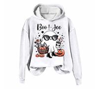 Générique Hoodie Halloween Sweat Femme Oversize T Shirt Pull Capuche Rose Veste avec Citrouille Enfant Sweatshirt Tshirt Deguisement Horreur Vêtements Vetement Automne