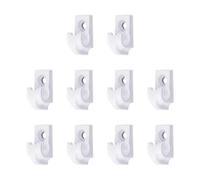 Générique Hooks Outdoor String Lights, Heavy Duty Cable Hangers, 10 Piece Light Clip Set, Weather Resistant Hanging Hooks, Secure Outdoor Lighting Support Accessories for Decorations Wreath Decor Use