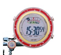 Générique Horloge à Cadran de - Petite Montre électronique Lumineuse pour Scooter, Horloge de Facile à Installer pour Les Amateurs de Cyclisme, Hommes Cyclistes | Tableau de Bord Accessoire étanc
