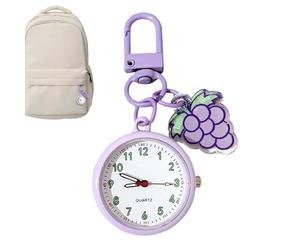 Générique Horloge Accessoire de Mode Lumineux | Mini horloge décorative à suspendre Idéal pour , Déplacements Quotidiens, Randonnée, École, Sac à Dos,