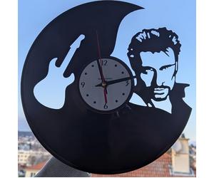 Générique Horloge complète en Vinyle Johnny Hallyday - Vinyle 33 Tours Authentique - Matière première recy