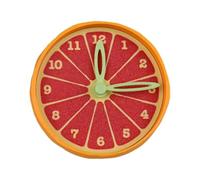 Générique Horloge De Bureau, Réveil Agrumes pour Chambre, Compacte À Piles Déco Mignonne Enfant Adulte Anniversaire École Dortoir Salon Cuisine