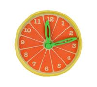 Générique Horloge de Bureau, Réveil Agrumes pour Chambre, Compacte À Piles Déco Mignonne Enfant Adulte Anniversaire École Dortoir Salon Cuisine