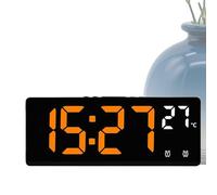 Générique Horloge de Chambre, Réveil LED pour Grands Dormeurs, Affichage de la Température Accessoire de Nuit pour Chambre Etude Adultes Dormeurs Lourds