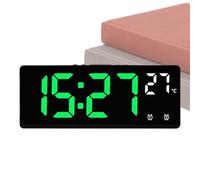 Générique Horloge de Chambre | Réveil LED pour Grands Dormeurs | Montre avec Fonction Veilleuse pour Table de Nuit Bureau Étude Hôtel et Adultes