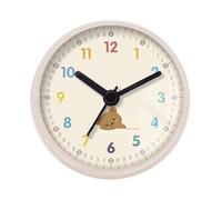 Générique Horloge de Douche | Déco Murale Ronde de Salle de Bain silencieuse avec Ventouse,Horloge de Salle de Bain étanche Motif Ours - pour Les de Piscine, Spa, Maison, Cuisine et Toilettes