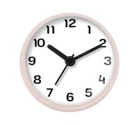 Générique Horloge De Douche - Ronde De 2,76 Pouces De Diamètre | PVC ABS Étanche, Support Mural, Performances Fiables À Piles, Deuxième Mouvement Sautant, Accessoires De Sauna De Salle De Bain