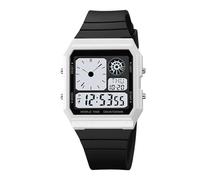 Générique Horloge Électronique Hommes Poignet - Cadran Antichoc Noir, Chronomètre | Alarme Précise Adolescent Athlète Famille Ami Durable Tactique pour Pique-Nique Activités Extérieures Jeu
