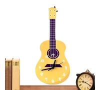 Générique Horloge en Bois Guitare - Art Mural sur Le thème de la Musique, décoration de Salon, Horloge silencieuse pour Les Amateurs de Musique, décoration Moderne pour la Maison, Montre mu