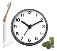 Générique Horloge étanche pour Douche - avec Ventouse Murale, Alarme, Alimentation par Pile,Horloge Douche Accrochable - pour Salle De Bain, Intérieur, Cuisine, Sauna, Piscine, Appartement, Dortoir