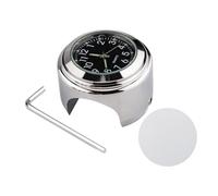 Générique Horloge Guidon - Aluminium 22-25,4mm | Horloge Vélo Guidon | Montres Moto | Thermomètre Lumineux pour Vélos, Motos, Balades Extérieures, Trajets Quotidiens Et Voyages