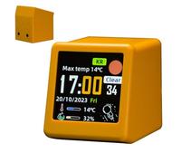 Générique Horloge Météo | Station Prévisions sans Fil Portable | Horloge de Table Station météo sans Fil - pour Chevet, Salon, Cuisine, Bureau, Appartement, Dortoir Et Table en
