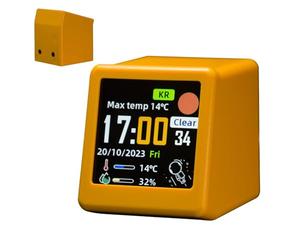 Générique Horloge Météo | Station Prévisions sans Fil Portable | Horloge de Table Station météo sans Fil - pour Chevet, Salon, Cuisine, Bureau, Appartement, Dortoir Et Table en