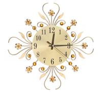 Générique Horloge Murale à Fleurs en Métal, Style Moderne | Forme de Fleur Décorative, Affichage Précis de L’heure, Fixation Facile sur Murs du Salon, Salle à Manger ou Bureau