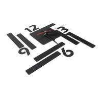 Générique Horloge Murale Décorative en Acrylique Miroir Noir, Silencieuse Mécanisme Quartz Précis, Design Moderne Élégant pour Chambre ou Balcon