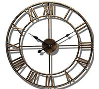 Générique Horloge Murale Dextérieur, Horloge De Jardin Vintage, Design étanche Et Résistant Aux Intempéries, Chiffres Romains De 80 Cm, Mouvement Silencieux (Bronze 18.5inch(47cm))