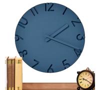 Générique Horloge Murale,Horloge Moderne avec Une Texture en Ciment De 30 Cm,Décoration Murale pour La Maison | pour Le Salon, La Cuisine, Le Style Ferme, Le Bureau, La Chambre Et La Salle De Classe