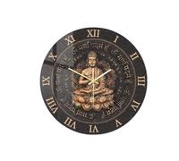 Générique Horloge Murale Silencieuse, Horloge Animalière, Horloge Murale Ronde Moderne en Acrylique, Fonctionne sur Piles, sans, Idéale pour La Salle à, Bouddha