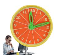 Générique Horloge Réveil Fruit,Horloge Table Agrumes Mignons Imprimée en 3D | Compacte À Piles Déco Mignonne Enfant Adulte Anniversaire École Dortoir Salon Cuisine