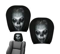Générique Horror Ghost Face Car Headrest Covers, Pack of 2