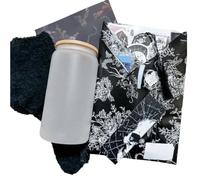 Générique Horror Halloween Date with a Book Gift Box, Gothic Date with Book,Ghostly Blind Date Book Box Gift Set for DIY Lovers, Stickers and Key Chain