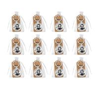 Générique Horror Keychain Set, Halloween Key Rings 12 Pieces, Coated Paper, Zinc Alloy, Wood Cute Toy Accessories, For Backpacks, Classroom, Christmas Stocking Stuffers, Valentines , Bag Decor