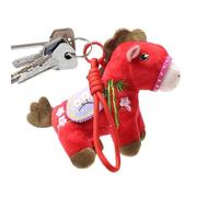 Générique Horse Bag Charm, Soft Plush Hand-Stitched Accessory, 13x12cm 2026 Year of the Horses Ornament | Gift for Family Friends Colleagues Birthday Festival Home Travel New Years Bedroom Decor