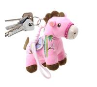 Générique Horse Bag Charm, Soft Plush Hand-Stitched Accessory, 13x12cm 2026 Year of the Horses Ornament | Gift for Family Friends Colleagues Birthday Festival Home Travel New Years Bedroom Decor