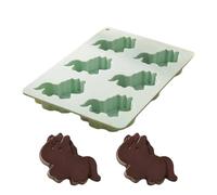 Générique Horse Chocolate Molds, Silicone Baking Tray, Candy Mold with Easy Release, Party Cake with Multi Cavity, Kitchen Tool, 5.51x4.21inch Diy Dessert Maker for Ice Soap Jelly Gummy