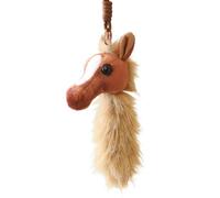 Générique Horse Key Chain - Horse Head Pendant, Plush Bag Charm For Women Men Kids Wallet Backpack Decoration Home School Travel