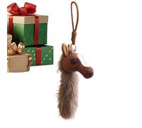 Générique Horse Keychain - Animal Pendant, 20cm Wallet Charm for Daily Carry, Plush Accessory with Soft Texture, Fashion Item, Bag Ornament for Home School, Purse and Backpack Decoration