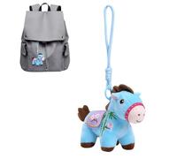 Générique Horse Keychain - Horse Lover Keyring, Horses Pendant Keyring, Cute Plush Decoration Ornament, 2026 Lucky Horses Year Purse Charm For Backpack Boyfriend Girl Women Car Valentines Christmas