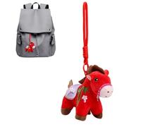 Générique Horse Keychain - Horse Lover Keyring, Horses Pendant Keyring, Cute Plush Decoration Ornament, 2026 Lucky Horses Year Purse Charm For Backpack Boyfriend Girl Women Car Valentines Christmas