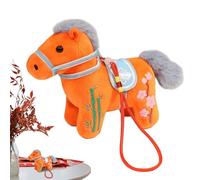 Générique Horse Plush - 2026 Collectible Ornament, 13x7x12cm Cuddly Stuffed Animal for Chinese New Year, Soft Toy with Fabric, Home Accessory, Plush Figure for Living Room, Nursery and Travel
