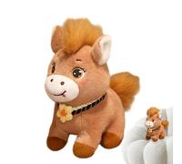 Générique Horse Plush - Cute Stuffed Doll Toy with Big Eyes for Girls, Soft Playtime, Classroom Easter Halloween Christmas Birthday Decor for Bedroom Nursery Playroom Bookshelves, Brown, Kids Gift