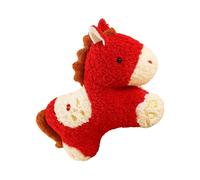 Générique Horse Plush Doll - Red Year Mascot for Kids Boys Girls Adults | Soft Stuffed Toy with 50cm Size, Cute Animal Souvenir, Decorative Pillow for Home Office Living Room Bedroom Play