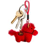 Générique Horse Plush Keychain, Chinese New Year Red Pendant, Soft Horse Charm with Sturdy Material, Cute Key Accessory, Keychain with Festive Design, Gift Accessory for Kids and Adults