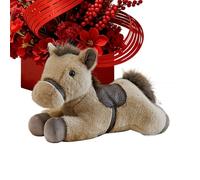 Générique Horse Plush - Soft Realistic Collectible Doll Toy | 11.81 inch Plush Horse Figurine Design | Children Adults Teens Gift Decor for Home Living Room Office Bedroom Tabletop Desk Sofa Display