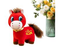 Générique Horse Stuffed Animal - Mini Plush Horse Figurine, zodiaac Year 2026 luckyy Mascot, Adorable Animal Cushion, Festive Ornament for Sofa Bed Car Seat | babyy toddlerr Party Present