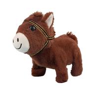 Générique Horse Stuffed Animal - Plush Toy, Soft Animal Doll with Interactive Sound Feature, Cute Plush Toy with Soft Mane Design, Kids Stuffed Figure Decor, Bedroom Nursery Playtime