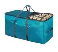 Générique Horses Hay Bags, Goats Hangable Hay Feeder Tote, Cattle, and Livestock, Sturdy Compact Supply Storage Bag for Barn, Stable, Equine Feeding, Outdoor Farm Use, Blue