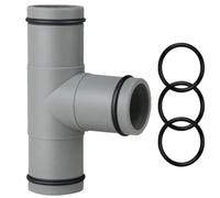 Générique Hose Connector - 32mm PP Straight T-Type Pool Pump Pipe Splitter