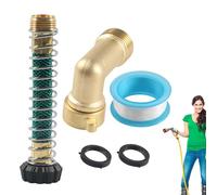 Générique Hose Splitter 2 Way, Water Spigot Splitters with Spring Protector, 3x4 inch Thread Connector, Hose Adapter for Farm, Yard, Lawn, Patio, RV, Outdoor, Garden, Irrigation, Camping