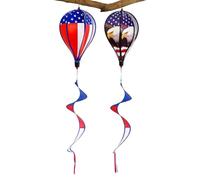 Générique Hot Air Balloon Wind Spinners - 2pc 43in Outdoor Holiday Decor