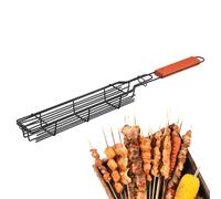 Générique Hot Dog Holder Rack, Food Roasting Clamp Barbecue Tool Set, for Steak Sausage Meat Vegetable Cooking Use Area, Outdoor Camping Party Restaurant Kitchen Grill Accessory Tool