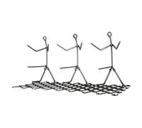 Générique Hot Dog Roaster, Sausage Grill Rack, Marshmallow BBQ Stand, Creative Standing Man Design, Funny Backyard Grilling Accessory, Outdoor Cooking Party Tool, 11.8x8.6x5.9 in